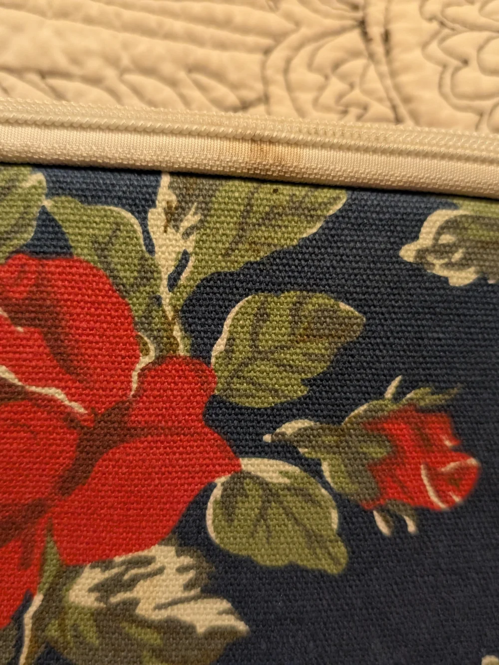 Canvaslife Laptop Bag, Navy with Red & Pink Roses